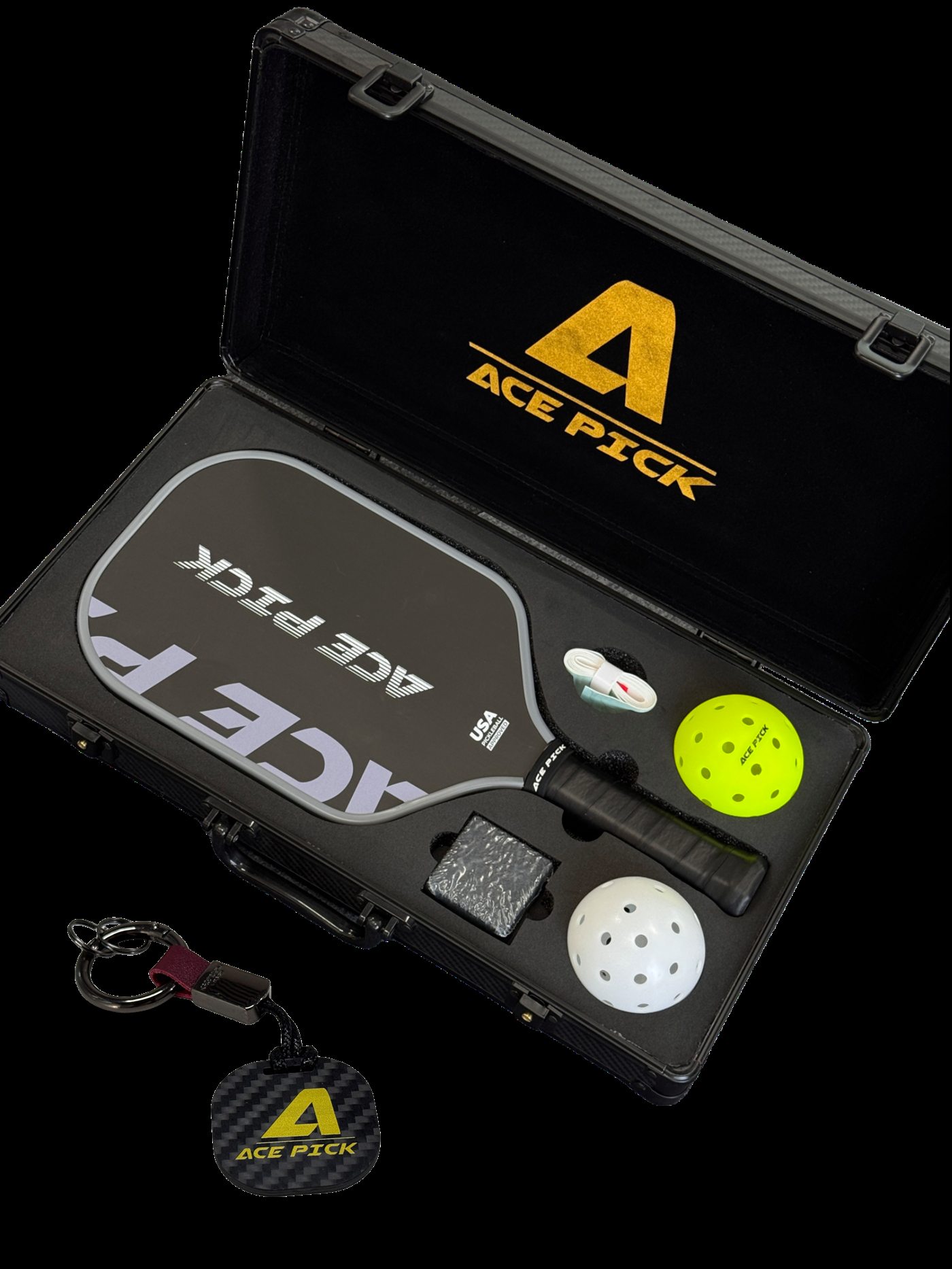 ACE PICK tournament paddle hard case set